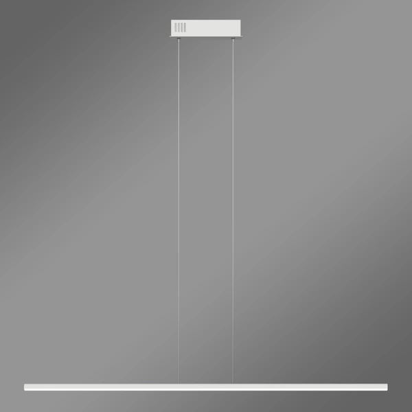 Nowoczesna lampa wisząca LED LINE 100 cm biała – zmienna barwa, pilot