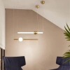 Nowoczesna lampa wisząca LED Led Solis A2 złota 3000K