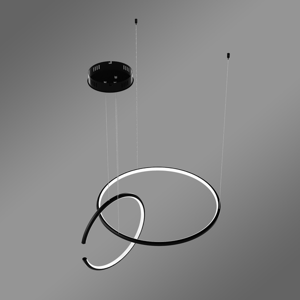 Nowoczesna lampa wisząca Led Celestial No.2 czarna smart 3000K LEDesign