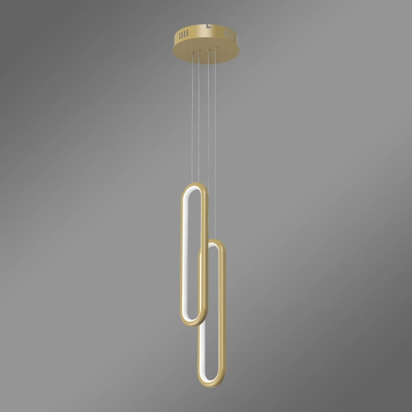 Nowoczesna lampa wisząca Led Ellipse No.2 złota 4000K LEDesign