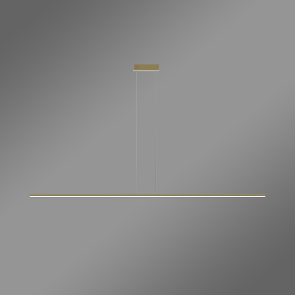 Nowoczesna Lampa wisząca Led LINE 180 cm złota z pilotem 3000K LEDesign