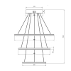 Nowoczesna lampa wisząca Led Orbit No.3 50cm czarna 4000K LEDesign