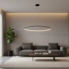 Nowoczesna lampa wisząca Led Orbit No.1 150 cm czarna barwa ciepła 3K LEDesign