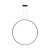 Nowoczesna lampa wisząca Led Moon 100 cm czarna barwa ciepła 3K LEDesign