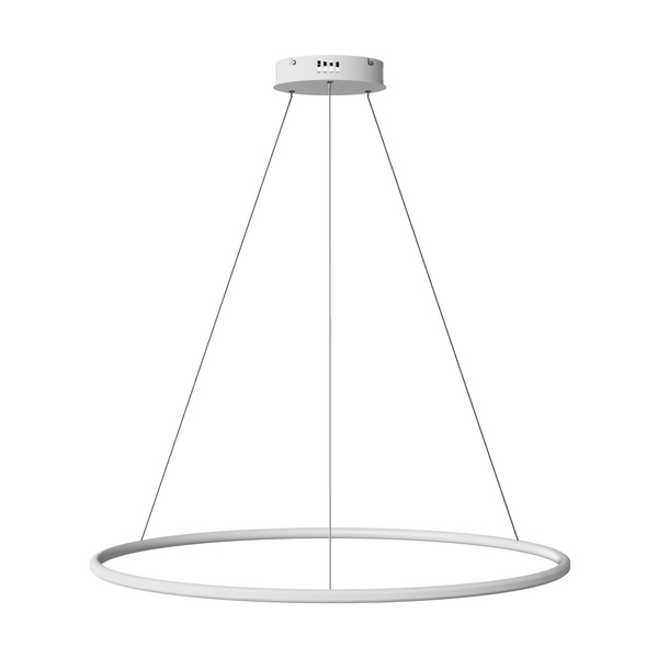 Nowoczesna lampa wisząca Led Orbit No.1 80 cm biała ściemnialna triak barwa neutralna 4K LEDesign