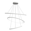 Nowoczesna lampa wisząca Led Orbit No.3 100cm biała sterowana pilotem barwa neutralna 4K LEDesign