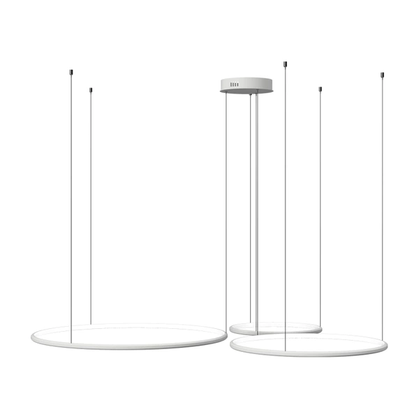 Nowoczesna lampa wisząca Led Orbit S No.3 80cm biała barwa ciepła 3K LEDesign