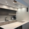 Lampa wisząca LED LINE 100 cm czarna z dębem, barwa neutralna 4K LEDesign
