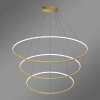 Nowoczesna lampa wisząca Led Orbit No.3 120cm złota ściemnialna triak barwa ciepła 3K LEDesign