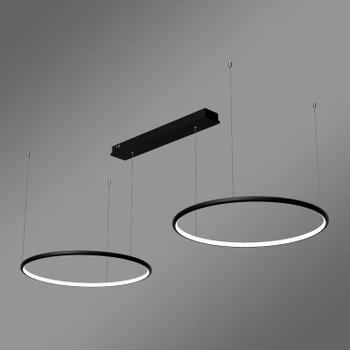 Nowoczesna lampa wisząca Led Orbit S No.2 2x60cm 3k czarna LEDesign