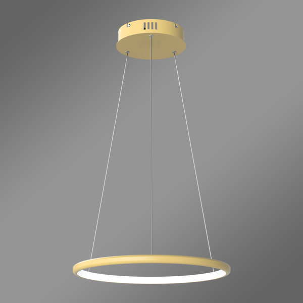 Nowoczesna lampa wisząca Led Orbit No.1 40 cm złota sterowana pilotem barwa neutralna 4K LEDesign