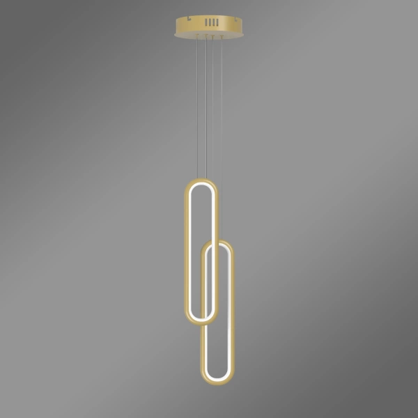 Nowoczesna lampa wisząca Led Ellipse No.2 złota 3000K LEDesign