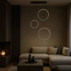 Nowoczesna lampa wisząca Led Moon No.3 czarna barwa neutralna 4K LEDesign