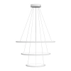 Nowoczesna lampa wisząca Led Orbit No.3 80cm biała ściemnialna triak barwa ciepła 3K LEDesign