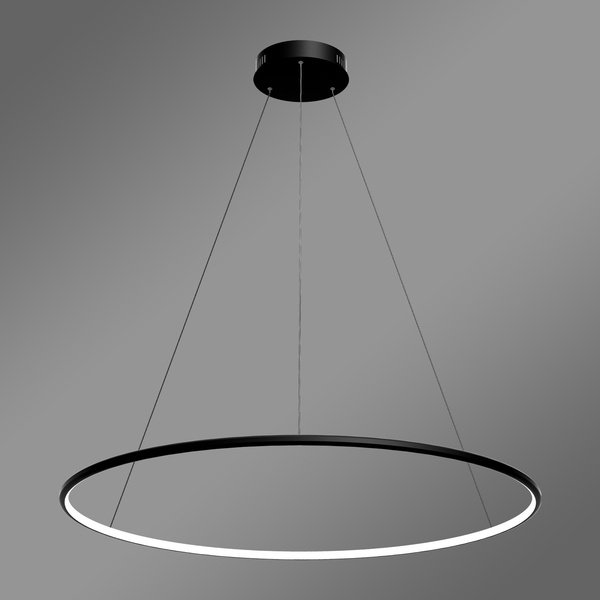 Nowoczesna lampa wisząca Led Orbit No.1 100 cm czarna ściemnialna triak barwa ciepła 3K LEDesign
