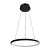 Nowoczesna lampa wisząca Led Orbit No.1 40 cm czarna ściemnialna triak barwa ciepła 3K LEDesign