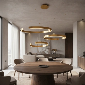 Ekskluzywna lampa wisząca Led Solaris S No.3 80 neutralna barwa światła