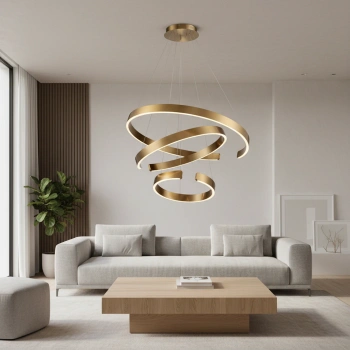 Ekskluzywna lampa wisząca Led Solaris No.3 80 ciepła barwa światła