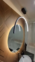 Nowoczesna lampa wisząca Led Moon No.2 A 80 cm grafitowa barwa neutralna 4K LEDesign