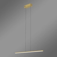 Nowoczesna lampa wisząca Led LINE 60 cm złota barwa ciepła 3K LEDesign