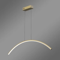 Nowoczesna lampa wisząca Led LINE No.2 60 cm złota barwa ciepła 3K LEDesign