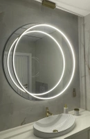 Nowoczesna lampa wisząca Led Moon 60 cm złota barwa neutralna 4K LEDesign