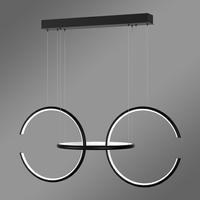 Nowoczesna lampa wisząca Led Celestial No.3 cm czarna barwa neutralna 4K LEDesign