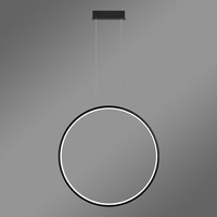 Nowoczesna lampa wisząca Led Moon 50 cm czarna barwa neutralna 4K LEDesign