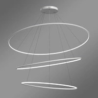 Nowoczesna lampa wisząca Led Orbit No.3 150cm biała sterowana pilotem barwa neutralna 4K LEDesign