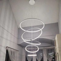 Nowoczesna lampa wisząca Led Orbit No.5 150cm biała barwa ciepła 3K LEDesign