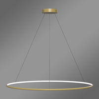 Nowoczesna lampa wisząca Led Orbit No.1 120 cm złota sterowana pilotem barwa neutralna 4K LEDesign
