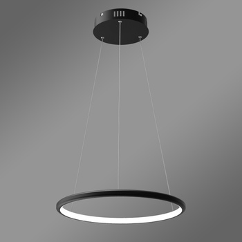 Nowoczesna lampa wisząca Led Orbit No.1 40 cm  czarna sterowana pilotem barwa ciepła 3K LEDesign