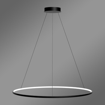 Nowoczesna lampa wisząca Led Orbit No.1 100 cm czarna sterowana pilotem barwa ciepła 3K LEDesign