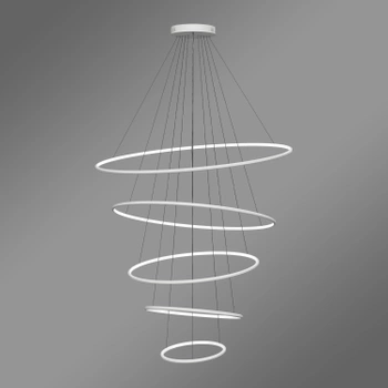 Nowoczesna lampa wisząca Led Orbit No.5 120cm biała ściemnialna triak barwa ciepła 3K LEDesign