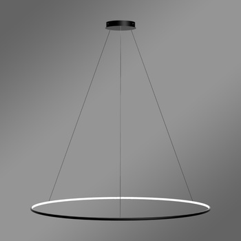 Nowoczesna lampa wisząca Led Orbit No.1 150 cm czarna sterowana pilotem barwa ciepła 3K LEDesign