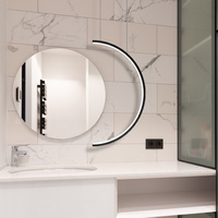 Nowoczesna lampa wisząca Led Moon No.2B 60 cm czarna barwa neutralna 4K LEDesign