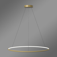 Nowoczesna lampa wisząca Led Orbit No.1 100 cm złota sterowana pilotem barwa neutralna 4K LEDesign