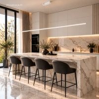 Nowoczesna Lampa wisząca Led Line 180 cm biała z pilotem 4000K LEDesign
