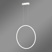 Nowoczesna lampa wisząca Led Moon 60 cm biała sterowana pilotem barwa neutralna 4K  LEDesign