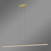 Nowoczesna lampa wisząca Led LINE 150 cm złota barwa ciepła 3K LEDesign