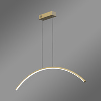 Nowoczesna lampa wisząca Led LINE No.2 100 cm złota barwa ciepła 3K LEDesign