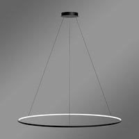 Nowoczesna lampa wisząca Led Orbit No.1 150 cm czarna sterowana pilotem barwa ciepła 3K LEDesign