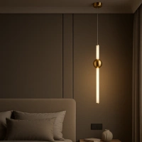 Nowoczesna lampa wisząca LED Led Solis B1 złota 3000K