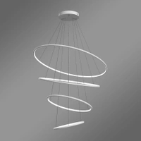 Nowoczesna lampa wisząca Led Orbit No.4 100cm biała ściemnialna triak barwa neutralna 4K LEDesign